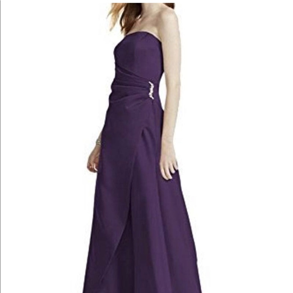 David’s Bridal strapless dress